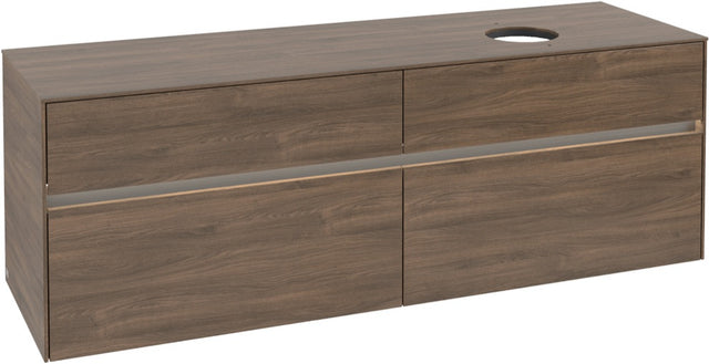 Villeroy & Boch Waschtischunterschrank Collaro C051 B0 1600 mm Arizona Oak mit LED-Beleuchtung