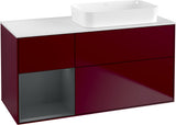 Villeroy & Boch Finion Waschtischunterschrank 1200 mm Glossy White mit Beleuchtung