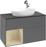 Villeroy & Boch Finion Waschtischunterschrank 1000 mm Glossy White Lacquer mit Beleuchtung