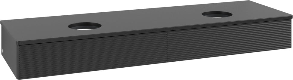 Villeroy & Boch Waschtischunterschrank Antao 1600 mm Anthrazit Matt Lack 2 Auszüge