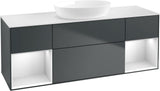 Villeroy & Boch Finion Waschbeckenunterschrank 1600 mm Glossy White Lacquer – mit LED-Beleuchtung