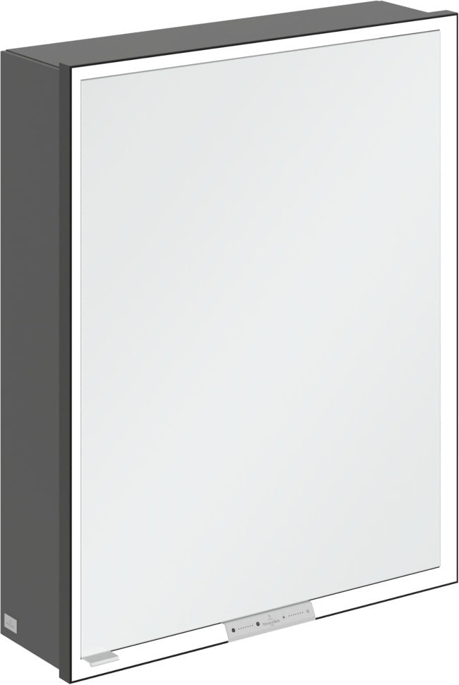 Villeroy & Boch Spiegelschrank My View+ B48110 1000 mm Graphite mit LED-Beleuchtung und SoftClosing