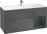 Villeroy & Boch Finion Waschbeckenunterschrank Glossy White Lacquer 1196 mm mit LED-Beleuchtung