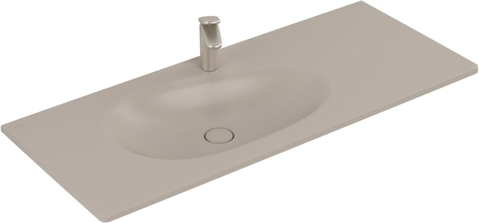 Villeroy & Boch Antao Schrankwaschtisch 800 mm Almond CeramicPlus – Wandmontage, TitanCeram, ohne Überlauf