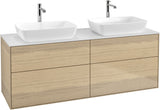 Villeroy & Boch Finion Waschbeckenunterschrank 1600 mm Glossy White Lacquer mit Beleuchtung