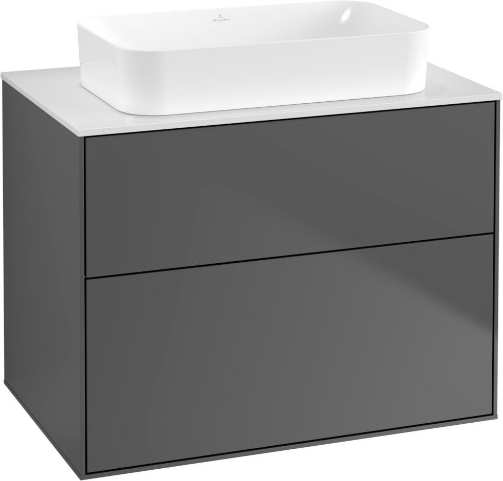 Villeroy & Boch Waschtischunterschrank Finion F6310 800 mm Glossy White Lacquer