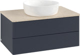 Villeroy & Boch Waschtischunterschrank Antao K19113 800 mm Anthracite Matt – 2 Auszüge, Push-to-open