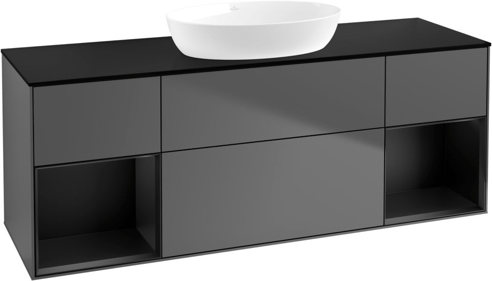 Villeroy & Boch Finion Waschtischunterschrank 1600 mm Glossy White Lacquer mit Beleuchtung