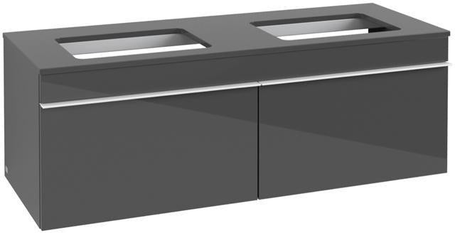 Villeroy & Boch Venticello Waschtischunterschrank 1257 mm Glossy White für 2 Waschbecken