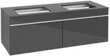 Villeroy & Boch Venticello Waschtischunterschrank 1257 mm Glossy White für 2 Waschbecken