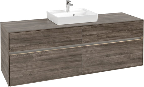 Villeroy & Boch Waschtischunterschrank Collaro C077 B0 1600 mm Stone Oak mit Beleuchtung und SoftClosing