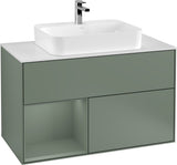 Villeroy & Boch Finion Waschtischunterschrank 1000 mm White Matt Lacquer mit LED-Beleuchtung