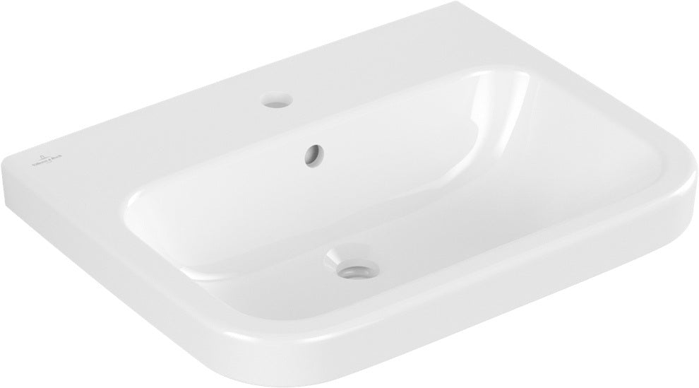 Villeroy & Boch Architectura Wandwaschbecken 600x470mm Rechteck Weiß Alpin – mit Überlauf