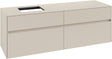 Villeroy & Boch Waschbeckenunterschrank Collaro C135 B0 1600x548x500mm Eckig Cashmere Grey