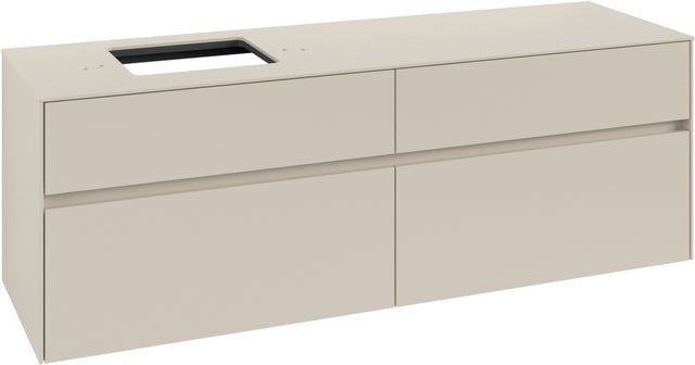 Villeroy & Boch Waschbeckenunterschrank Collaro C135 B0 1600x548x500mm Eckig Cashmere Grey