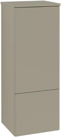 Villeroy & Boch Antao Mittelschrank 414 mm, rechts, mit Auszugsbeleuchtung, Stone Grey Matt