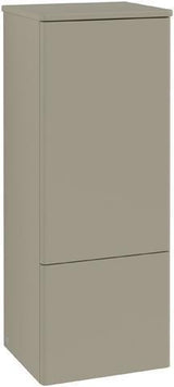 Villeroy & Boch Antao Mittelschrank 414 mm, rechts, mit Auszugsbeleuchtung, Stone Grey Matt