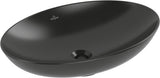 Villeroy & Boch Aufsatzwaschbecken Loop & Friends 4A4 620x420mm Pure Black CeramicPlus