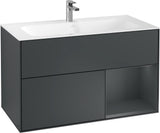 Villeroy & Boch Finion Waschtischunterschrank 996 mm Glossy White Lacquer mit LED-Beleuchtung