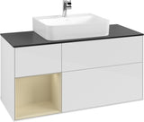 Villeroy & Boch Finion Waschbeckenunterschrank 1200 mm Glossy White mit Beleuchtung