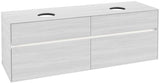 Villeroy & Boch Collaro Waschtischunterschrank 1600 mm Truffle Grey mit LED-Beleuchtung