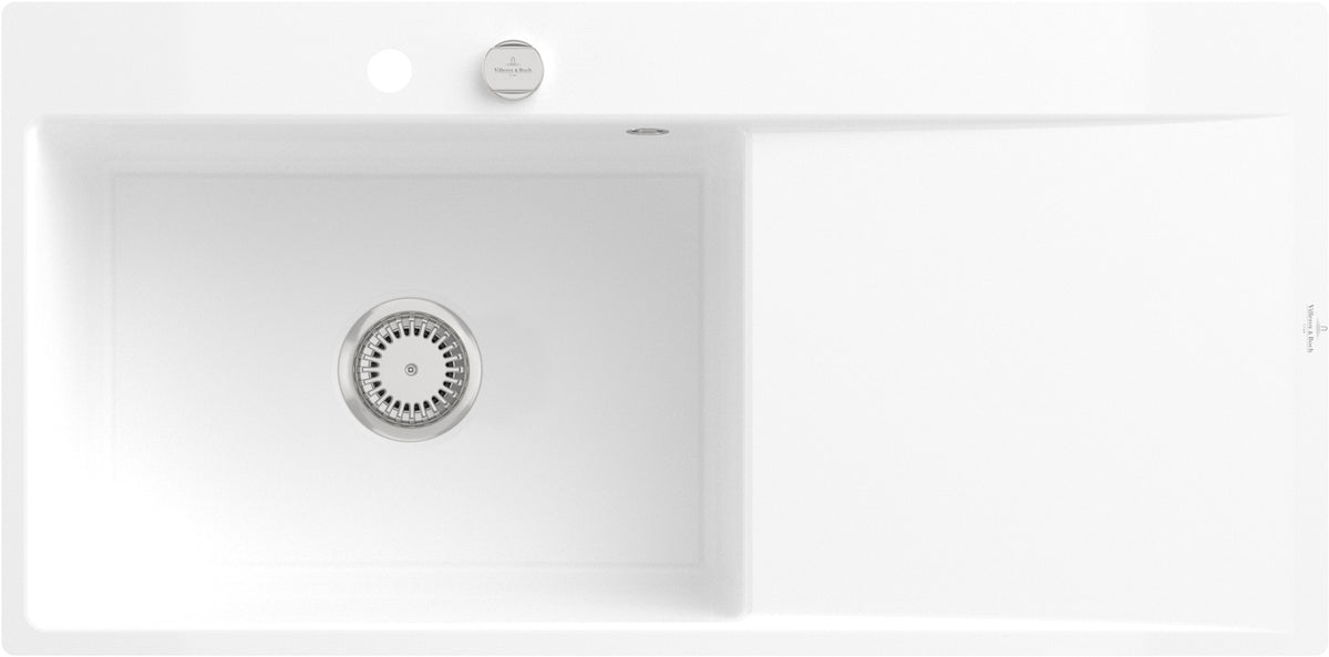 Villeroy & Boch Subway Style 60 Flat Flächenbündige Spüle 980x490mm Weiß Alpin CeramicPlus