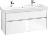 Villeroy & Boch Waschtischunterschrank Collaro C012 Glossy White 1154 mm mit 4 Auszügen