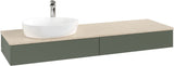 Villeroy & Boch Antao Waschtischunterschrank 1600 mm Anthracite Matt Lacquer mit Hahnlochbohrung