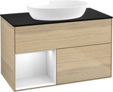 Villeroy & Boch Waschtischunterschrank Finion FA12G 1000 mm Glossy White Lacquer mit Beleuchtung