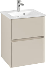 Villeroy & Boch Collaro Waschtischunterschrank C141 B0 White Oak 472 mm mit LED-Beleuchtung