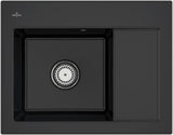 Villeroy & Boch Einbauspüle Subway 45 Compact Keramik Ebony CeramicPlus 650x510 mm