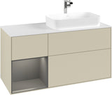 Villeroy & Boch Finion Waschbeckenunterschrank 1200 mm Glossy White Lacquer mit LED-Beleuchtung