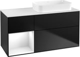 Villeroy & Boch Finion Waschtischunterschrank 1200 mm Glossy White mit Beleuchtung