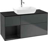 Villeroy & Boch Finion Waschtischunterschrank 1200 mm Glossy White Lacquer mit Beleuchtung