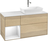 Villeroy & Boch Finion Waschbeckenunterschrank 1200 mm Glossy White Lacquer mit Beleuchtung