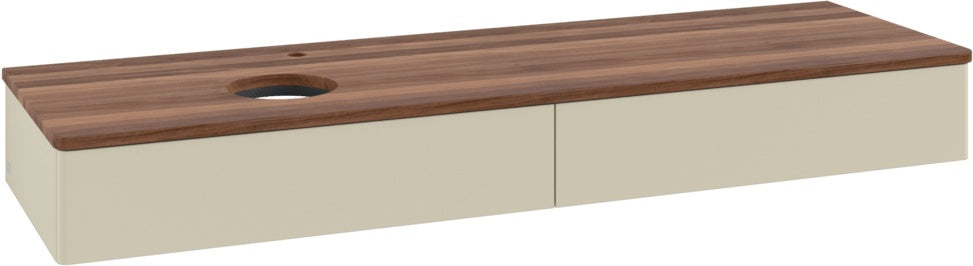 Villeroy & Boch Waschbeckenunterschrank Antao L15051 1600 mm Anthrazit Matt mit Auszugsbeleuchtung