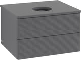 Villeroy & Boch Waschtischunterschrank Antao 600 mm Anthrazit Matt mit LED-Auszugsbeleuchtung