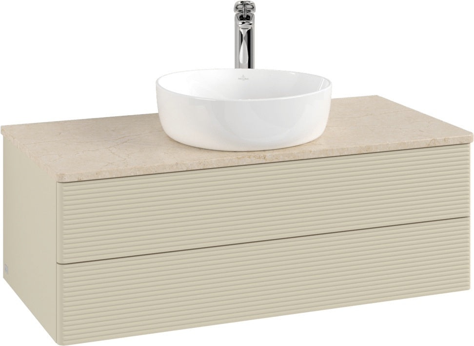 Villeroy & Boch Waschtischunterschrank Antao L20153 1000 mm Anthracite Matt Lacquer mit Hahnlochbohrung
