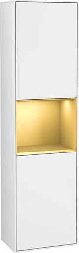 Villeroy & Boch Hochschrank Finion F460GF – 418 mm, Glossy White Lacquer, mit Beleuchtung & SoftClosing