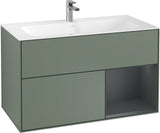 Villeroy & Boch Finion Waschtischunterschrank 996 mm Glossy White Lacquer mit LED-Beleuchtung