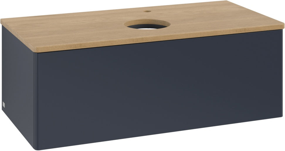 Villeroy & Boch Waschtischunterschrank Antao L31050 1000 mm Anthrazit Matt Lack mit LED-Beleuchtung