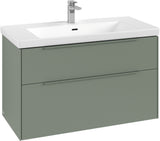 Villeroy & Boch Subway 3.0 Waschtischunterschrank C570L0 Brilliant White mit LED-Beleuchtung und SoftClosing