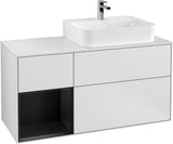Villeroy & Boch Waschtischunterschrank Finion G141G 1200 mm Glossy White mit LED-Beleuchtung