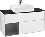 weiß / Mitteldichte Faserplatte (MDF) / F162G K 1200x603x501mm Glossy White