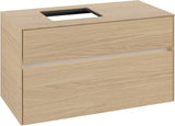 Villeroy & Boch Waschbeckenunterschrank Collaro C126 B0 Nordic Oak 1000 mm mit Beleuchtung
