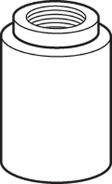 Villeroy & Boch Handbrause Zubehör 925305 – Edelstahl massiv, rund, 50x100x50 mm