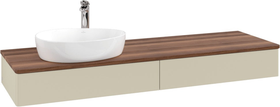 Villeroy & Boch Waschbeckenunterschrank Antao L15051 1600 mm Anthrazit Matt mit Auszugsbeleuchtung