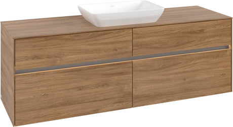 Villeroy & Boch Waschtischunterschrank Collaro C120 B0 1600 mm Kansas Oak mit Beleuchtung
