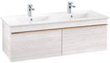 Villeroy & Boch Venticello Waschbeckenunterschrank 1253 mm Glossy White – 2 Auszüge, wandhängend