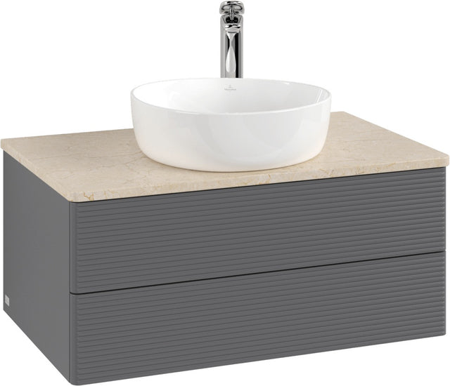 Villeroy & Boch Waschbeckenunterschrank Antao K19153 800x360x500mm Anthracite Matt Lacquer